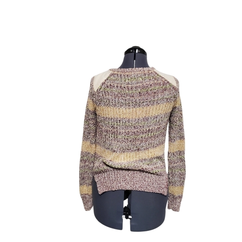 Scotch and Soda Womens Striped Knit Raglan Sleeve Sweater -Multi Color Size 2 - Picture 2 of 7